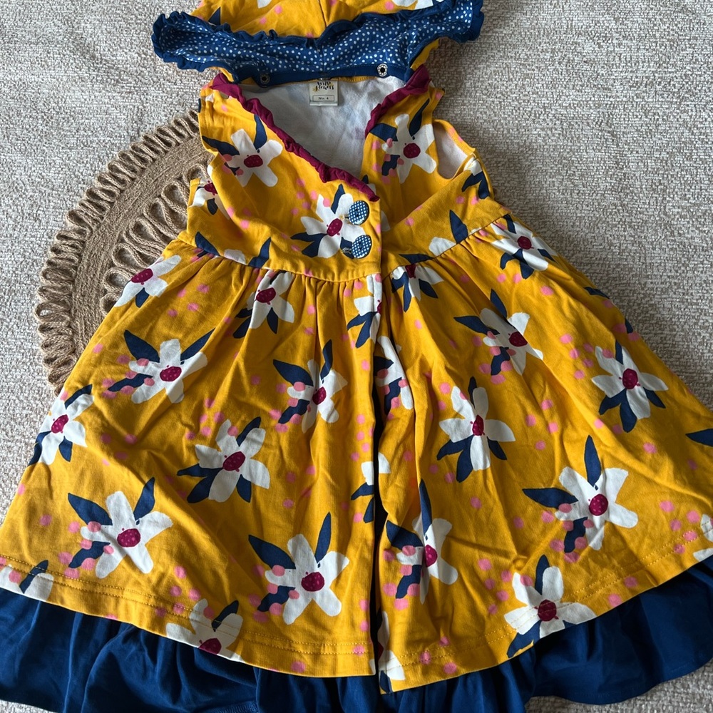 Girls 4 Wildflowers Tank hooded dress coat